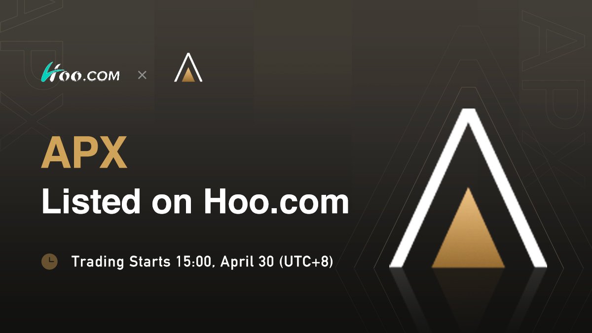 HooExchange's tweet image. 🚀 To celebrate the launch of APX(APPICS) on hoo.com

🔥Share 200,000 APX prize pool🔥

👉April 30, 2020 (UTC +8)
🔸 Deposit: 13:00 
🔸 APX/BTC trading: 15:00
🔸 APX withdrawal: 17:00
Details&amp;gt;&amp;gt;&amp;gt;support.hoo.com/hc/en-us/artic…
#APPICS #Airdrops #Trading #listing