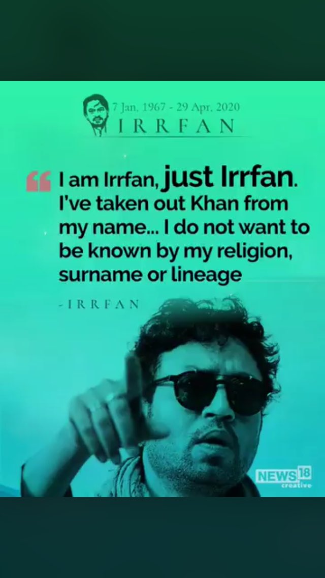 Sayyad_Sahaab's tweet image. #RIPIrrfanKhan #wordsoflegend #lost_diamond