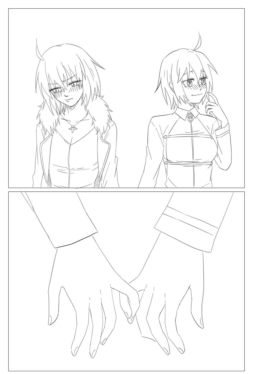 是有這麼純情嗎 #FGO #ジャンヌ・オルタ #貞德Alter #黑貞