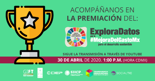 FiscalTrans's tweet photo. MAÑANA
Premiación del ExploraDatos por la #MejoraDelGastoMx 2020
Participarán en la transmisión:
@SUNNYARELY y @maacias / @ciepmx
@jpga63 / GIFT
@LorenzoJdeL y Alicia López / @PNUD_Mexico
@lorenacbllr / @TPresupuestaria
@jm_casanueva / @socialtic
-> https://t.co/tIxZFaGwvF <- https://t.co/ndqaOruUJq