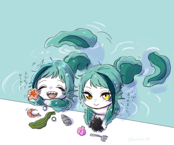 ツイステ 元気ない監督生へ はっさく 原稿と修行中のイラスト