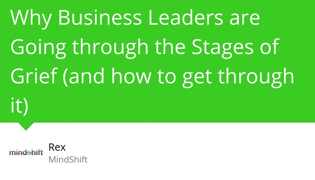 The alternative is having the mental clarity to make intentional strategic Triage decisions.

Read the full article: Why Business Leaders are Going through the Stages of Grief (and how to get through it)
▸ lttr.ai/P91p

#businessgrief #loss #Coronavirus