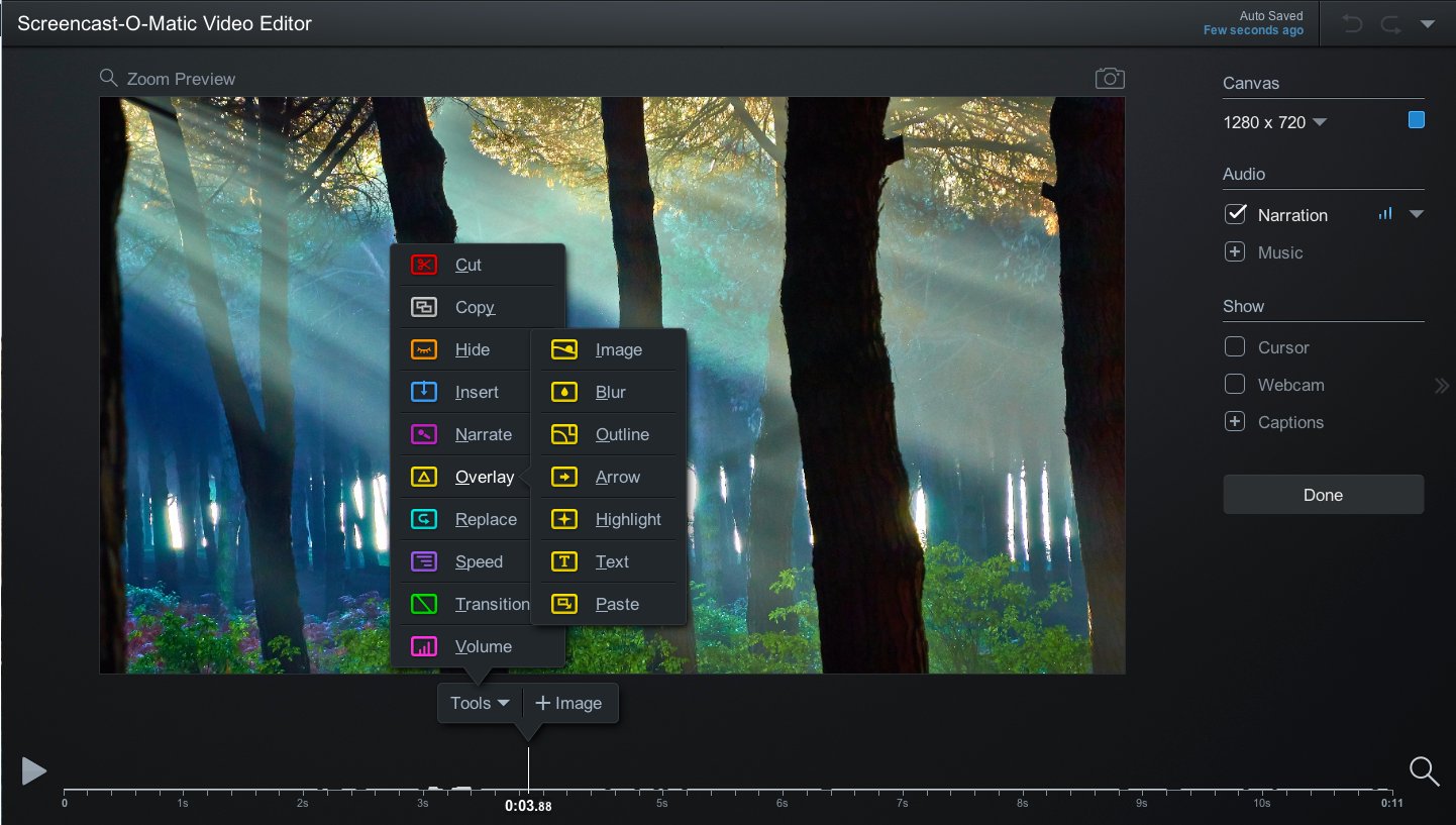 Zoom screencast