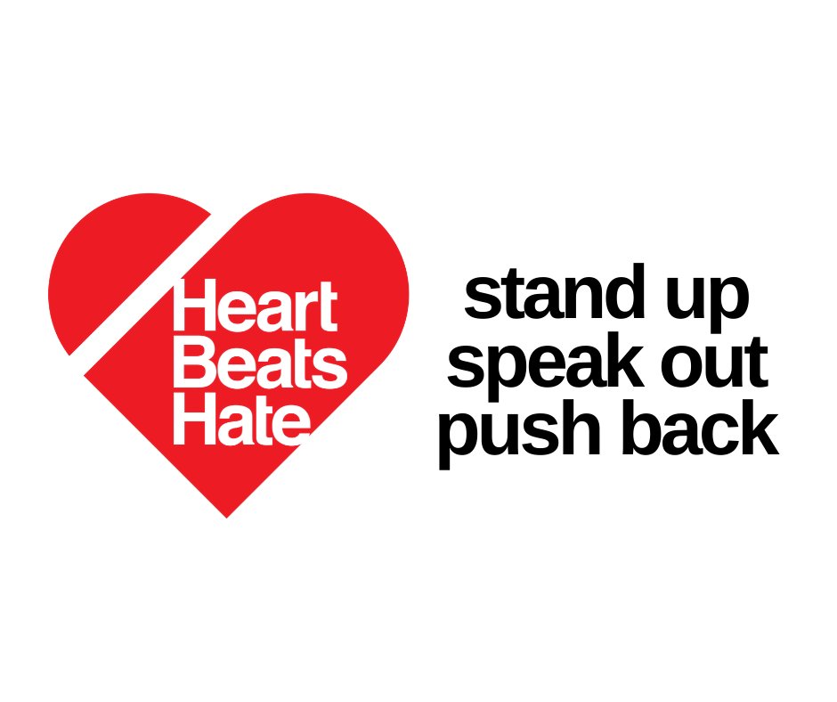 HeartBeatsHate's tweet photo. Our call to action is both wise and simple: 
Stand Up
Speak Out
Push back
Who's with us? https://t.co/m9jo1MsJ3d

#heartbeatshate #bekinder #wednesdaywisdom https://t.co/eisezgNrcy