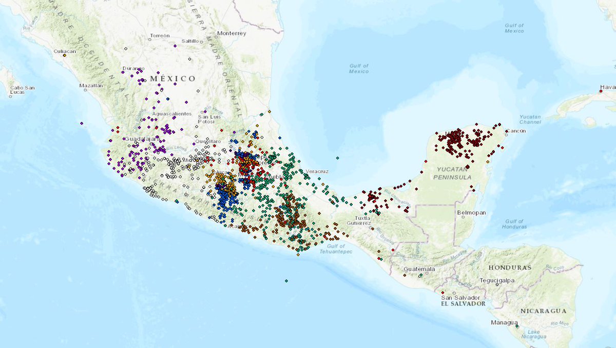 On this #dayofdh2020 I've been doing tons of reading for our 1st  historical case study which will be using the recently finished @DiggingCH #gazetteer! We'll be doing settlement pattern analyses with #GIS of 16th century settlements. Exciting! #EarlyColonial #Mexico 🌎