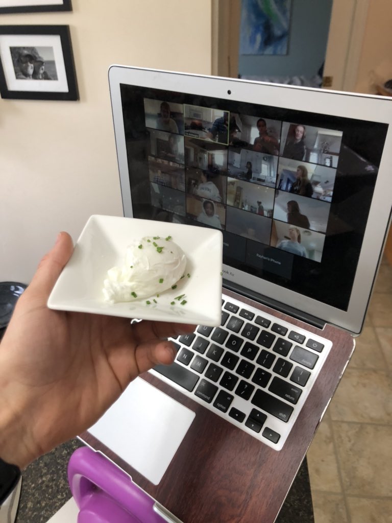trollwag's tweet photo. ‘Recipes with Rolly’ debut session focused on the skills needed to make a French omelette and the delicate process of poaching an egg. So proud of my group of current and soon to be @LakefieldCS students. #LearningWithLakefield https://t.co/mUoEc5J1sy