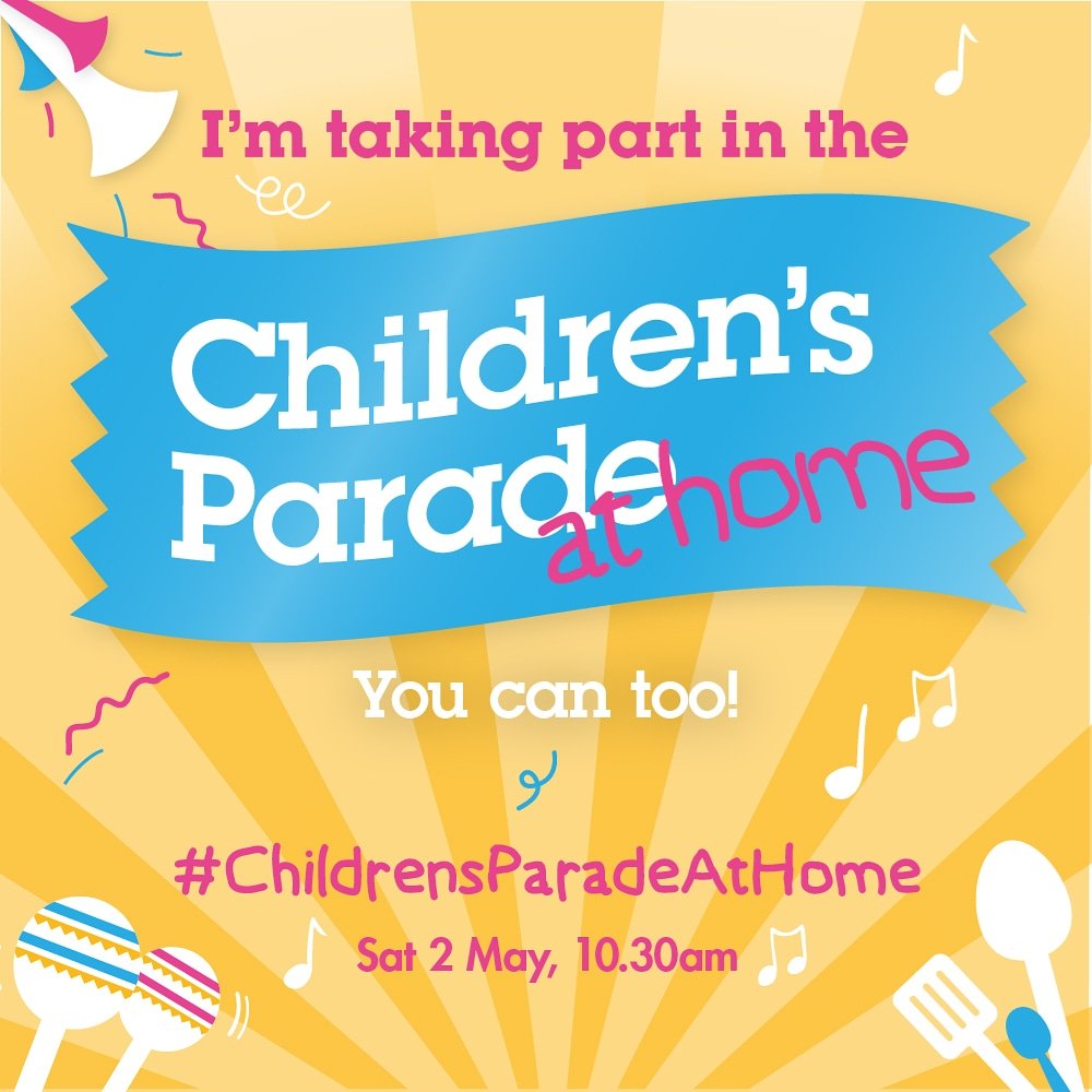 #ChildrensParadeAtHome this Saturday. Join the fun, all at a safe distance of course!
#StayHome