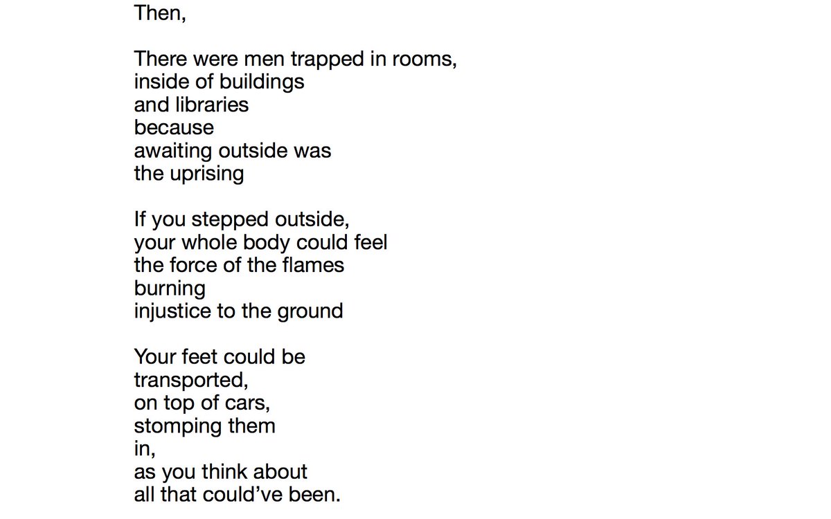 Brandon Soderberg Today S Poem By Gerard Johnson Mixing Lyrics From Curtis Mayfield S Freddie S Dead With His Own Insights In The Baltimore Uprising T Co Frvo0rbnjo