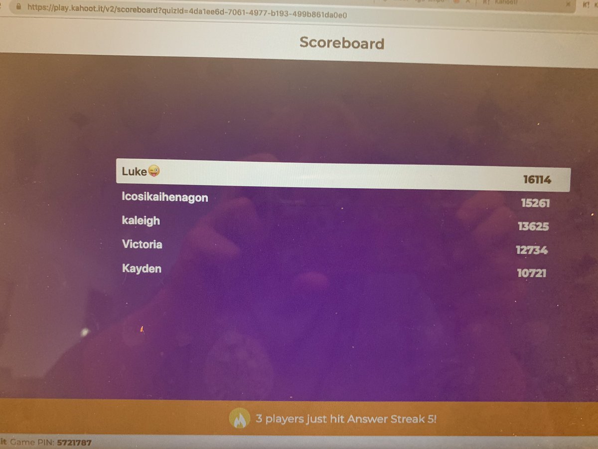 Team 5X requested a game of Kahoot after their math lesson. Laughing, learning, and having fun. <a href="/team5xindians/">Team 5X Indians</a> <a href="/ParmaSchools/">Parma City School District</a> <a href="/PCSDShiloh/">PCSD Shiloh</a> <a href="/PCSD_CI/">PCSD C&I</a>