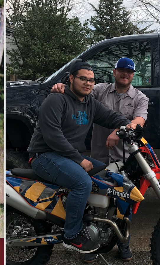 TrimbleCEC's tweet photo. Congrats to Mike White, mechanic at Coffman Excavation in Oregon for winning the custom 2020 #KTM 350 XCF-W dirt bike at #CONEXPOCONAGG! #braap #rockstructures #trimble #construction #civilengineering #dirtkhana #dozer #earthwork #trimbleearthworks #sitech #TrimbleCEC #wheelies https://t.co/DYKFCkhi8w
