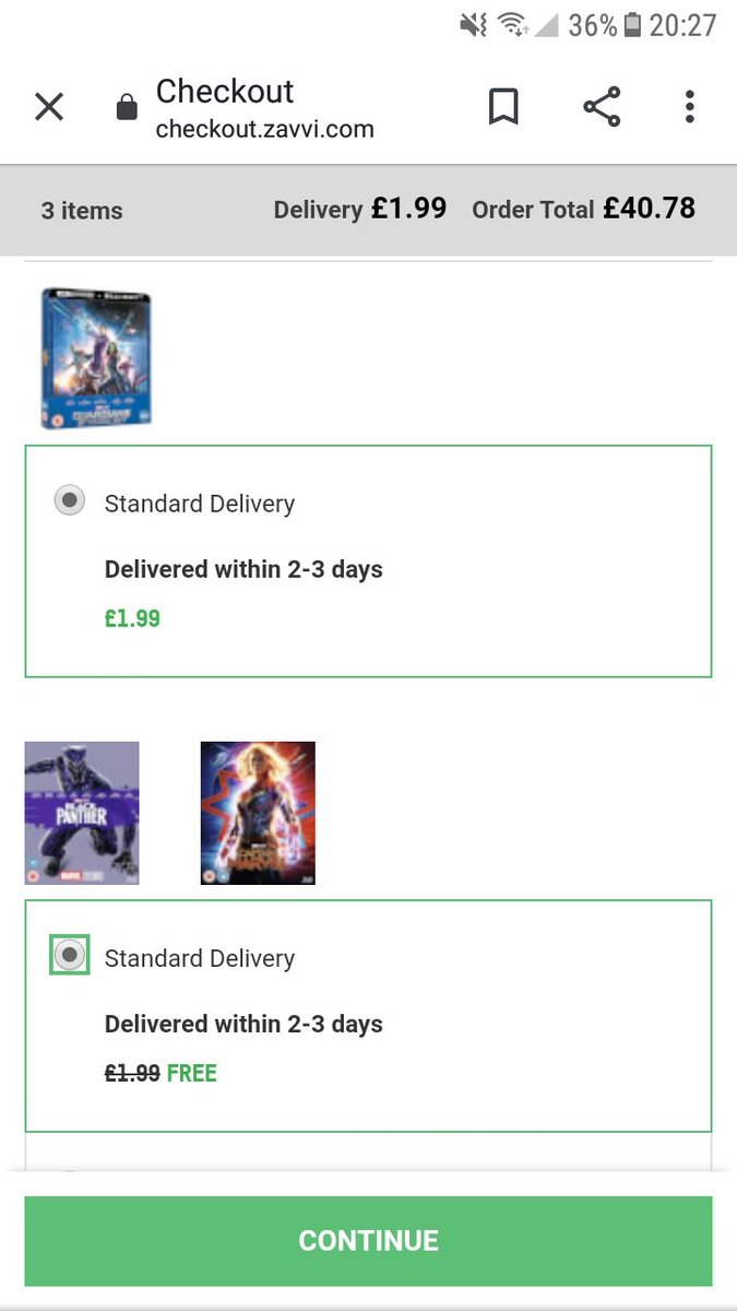 HalfDemonHero's tweet photo. @zavvi Hey Zavvi, how come i'm being charged delivery for just one item out of my basket? Everything else is free delivery? Can they not all be shipped the same time?
I'm holding off ordering till it's resolved. https://t.co/NQ04xjAShP