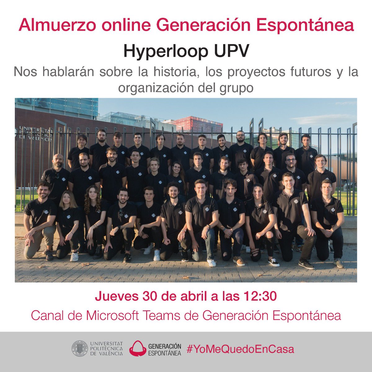 Os esperamos en el canal de Teams de Generación Espontánea: tiny.cc/1n8unz