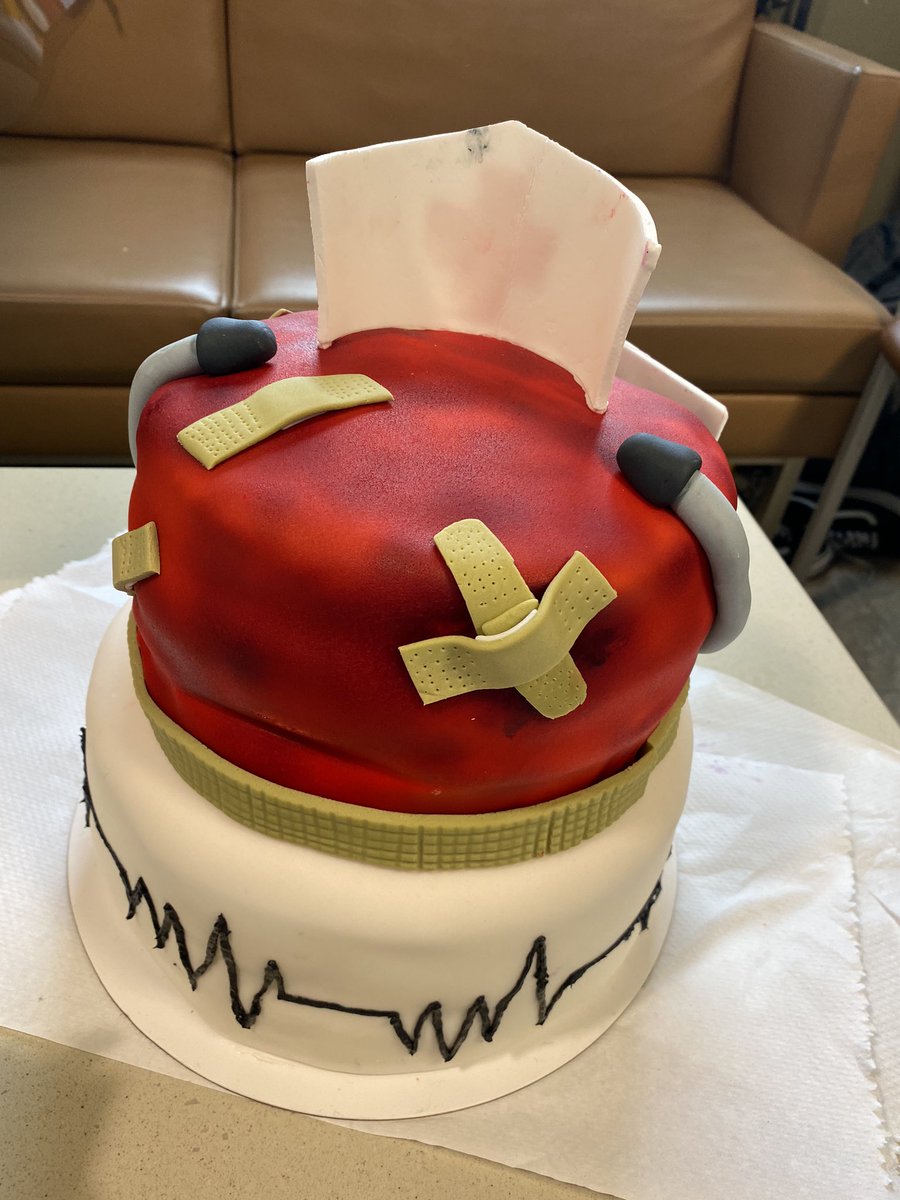 nypbrooklynCCU's tweet photo. Today was a ‘feel good day’ in CCU. It was nice to see smiles again and be able to celebrate the incredible work we have been doing day in and day out. Look at this awesome CAKE! https://t.co/KgOpjt3oBT