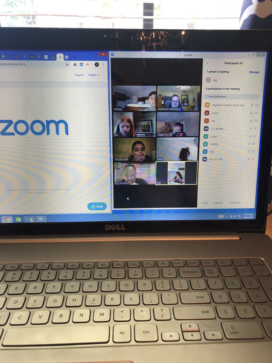I was so excited to see the faces of some of my students today with zoom. #findingthelemonade #barronworldfamous