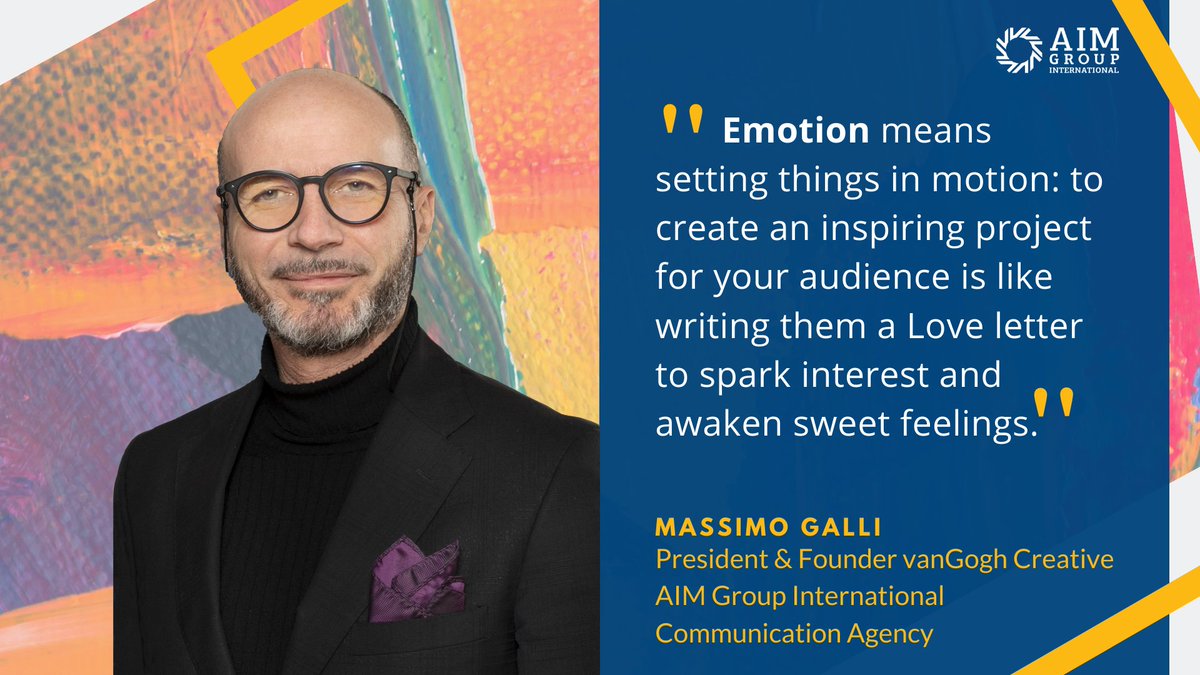 The webinar on Inspiring Presentations brought by <a href="/maxvangogh/">max galli</a> President vanGogh, AIM Group comm agency, for <a href="/globalwpr/">Global WPR</a>, handed out advice for #publicspeaking and revealed the emotional connections brands should have with their audiences. Here a short caption for your #Creativity