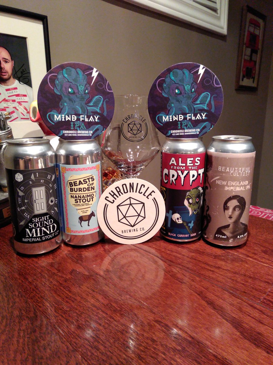 Was excited for my Chroniclebeer.com delivery today.Then I was surprised with this gift for winning their 2nd Bday draw!Order online,have it delivered and stop looking miserable in line! #supportlocal #supportlocalBusiness #clarington #localbusinesses #StayHomeSaveLives