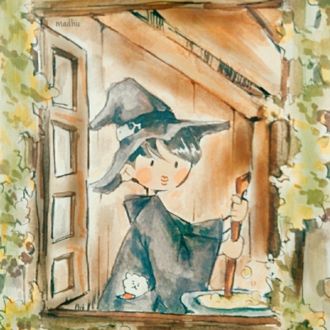 namseokgay's tweet photo. i accidentally deleted this earlier 😢 i finally made a dtiys :''' please tag me and use #madhudtiys if you take part !! 
(thank you so much again for 12k ♥️ i hope u like little witch jin) https://t.co/Nxfpgf2xB2