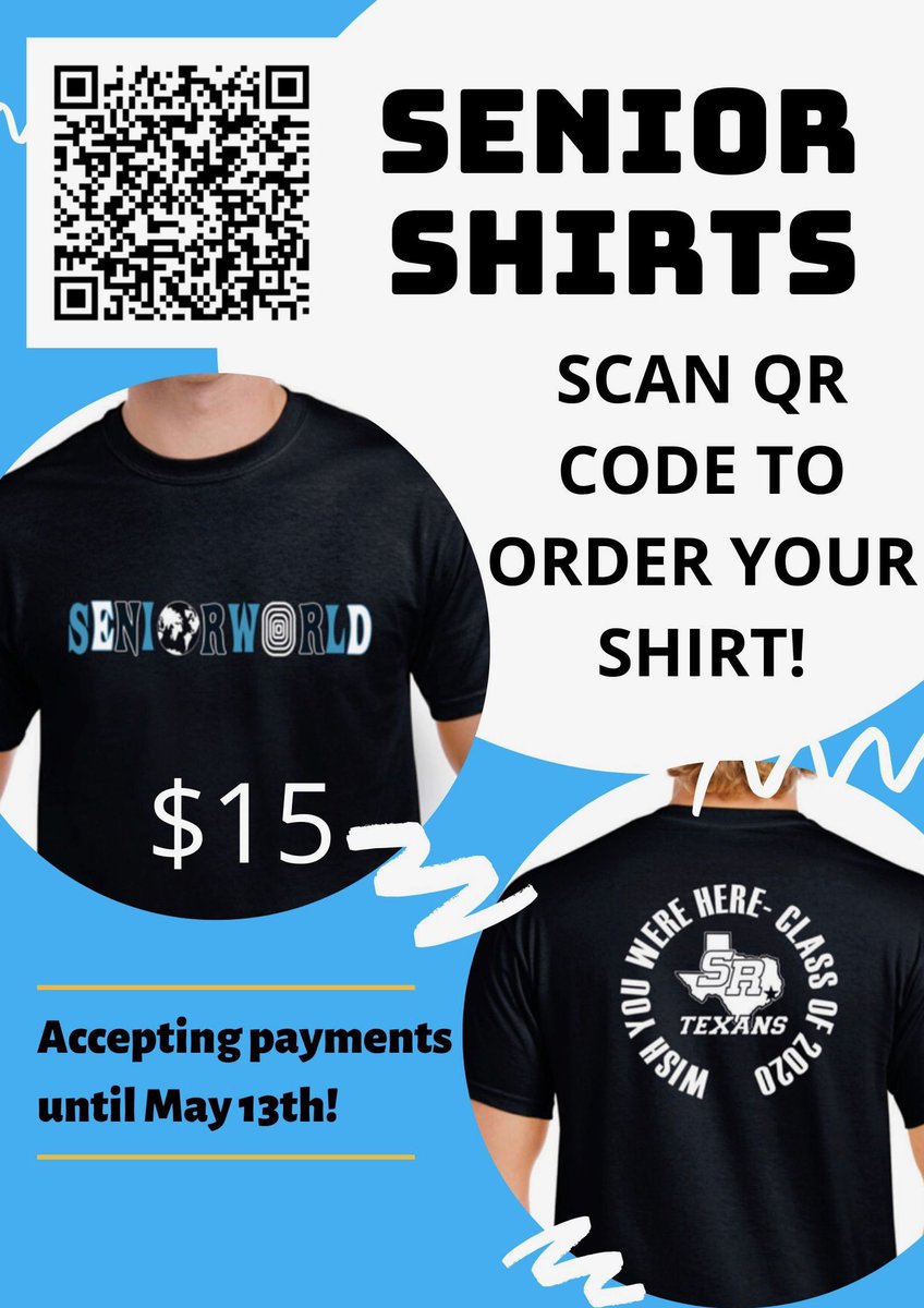 Hey seniors!! You can order a senior world shirt still with the following link‼️👉🏻 pasadenaisd.revtrak.net/High-Schools-1…