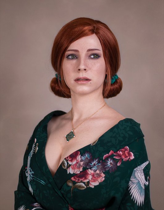 Triss from the Witcher 3. 💚  Actually I really enjoyed costesting her, maybe a little but too much as