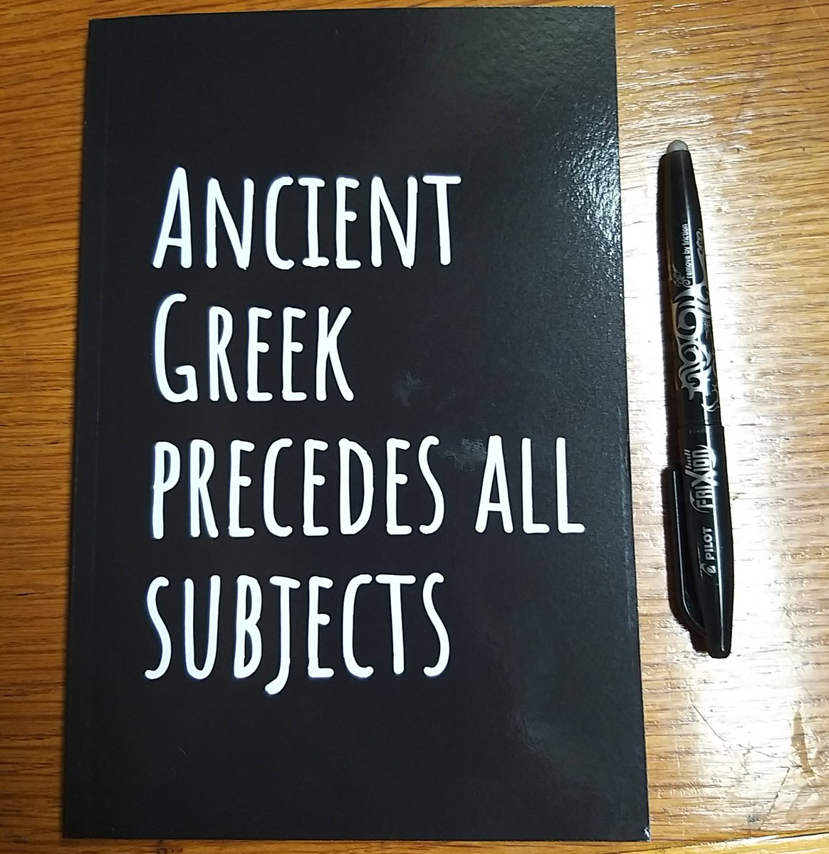 ClassicsAcademy's tweet photo. #Notebook This is true. @sosoibj
#Greek #ClassicalGreek #ancientgreek #ancientlanguages #GCSEGreek #GreektoGCSE #ClassicalCivilisation #ancienthistory #ancientclassics #onlinetutor #GreekTutor #ClassicsTutor https://t.co/msWY3pf8A9