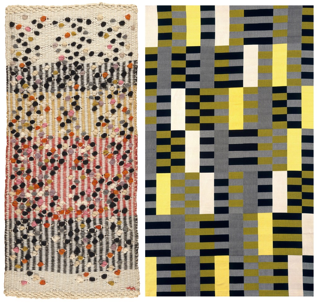 Anni Albers. A great source of inspiration for anyone into making patterns that flow, but don't necessarily repeat.