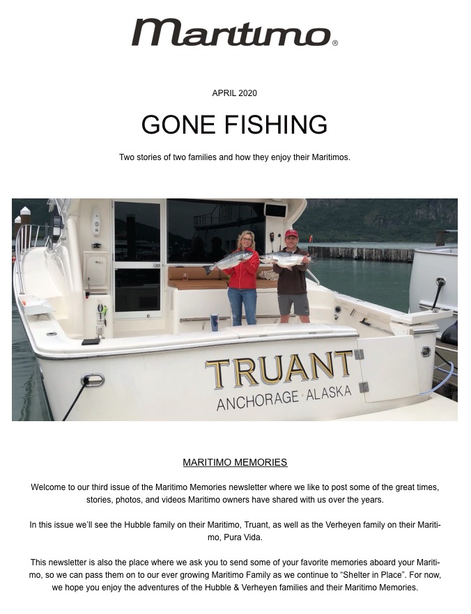 CPY_Inc's tweet photo. Maritimo Memories Issue 3

Welcome to our third issue of the Maritimo Memories newsletter where we like to post some of the great times, stories, photos, and videos Maritimo owners have shared with us over the years.

Read More: https://t.co/ri0nf527dh

@Maritimo #yachts https://t.co/0Vvbfi8qFn