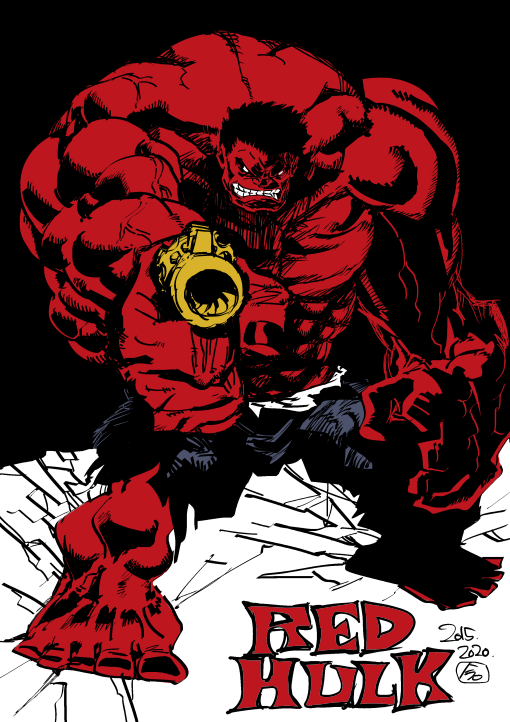 Plusieurs Hulks dessinés par Hiroyuki Imaishi (GurrenLagann, Promare...)