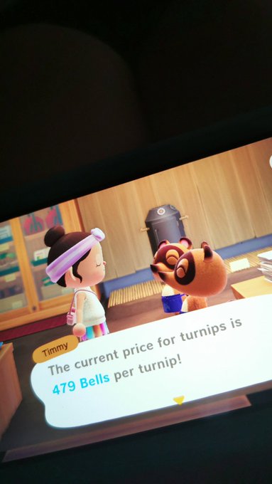 So glad I didn't sell my turnips yesterday 😍 #AnimalCrossingNewHorizions #AnimalCrossing #turnips https://t<a href="/tag/animalcrossingnewhorizions"class="tags">#AnimalCrossingNewHorizions</a><a href="/tag/animalcrossing"class="tags"><span>#animalcrossing</span></a><a href="/tag/turnips"class="tags"><span>#turnips</span></a>