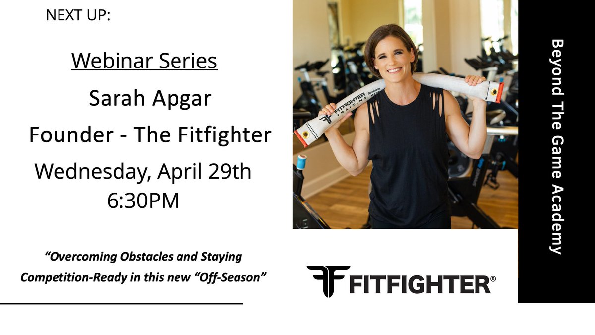 thebtga's tweet photo. TONIGHT! In a few short hours @sarahapgar will be on center stage during our BTGA Webinar!
.
Grab your friends,teammates, parents, business partners...this is for everyone!
.
Register here: https://t.co/uwoO7ZY6rs
#fitfighter #competitionready #inthistogether #payingitforward https://t.co/HqaLQrBSZu