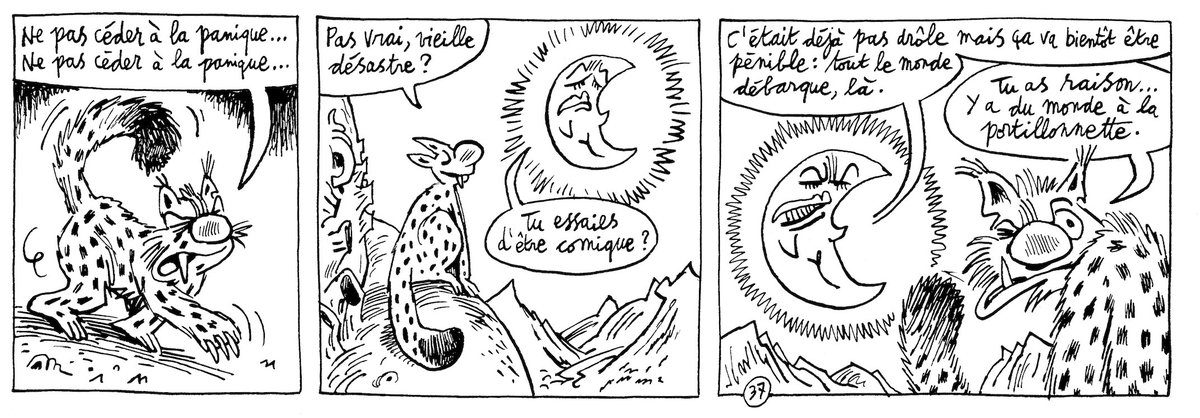 "Couac au Mont-Vérité", Jean-Christophe Menu, à paraître @EditionsDargaud - mise en couleur et strip de la planche 37 