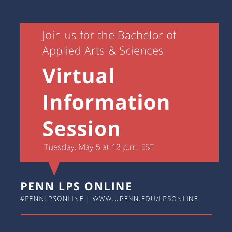 There's still time to register for the Bachelor of Applied Arts and Sciences program virtual information session on May 5. Learn more about the online learning experience, degree requirements and concentrations, and the application process.
bit.ly/3eqOg4Y