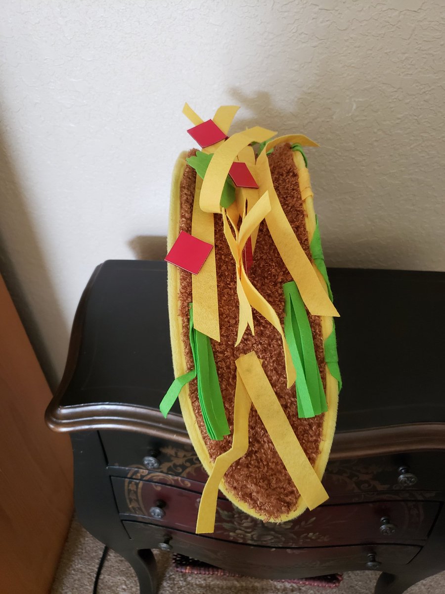 LettyWright17's tweet photo. @nisdreddix Hat Challenge- forgot to show top part of my Taco Hat https://t.co/gRBE8cT2GS