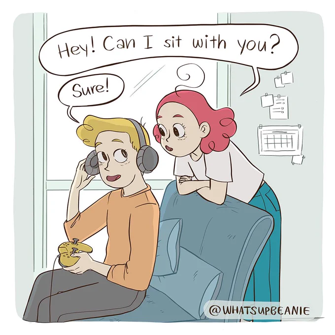 If it fits I sits. I'm very clingy and lucky that Mike doesn't mind haha. I used to be the same as a kid too - following everyone around and snuggling up haha. I'm pretty selective with hugs in general but not with family, haha. 