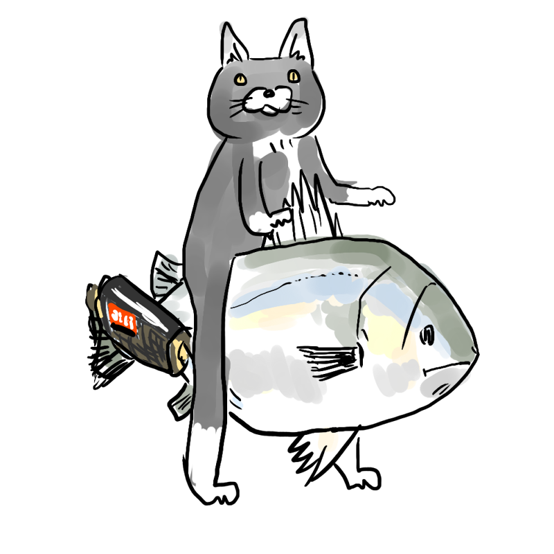 no humans fish white background cat animal simple background animal focus general  illustration images
