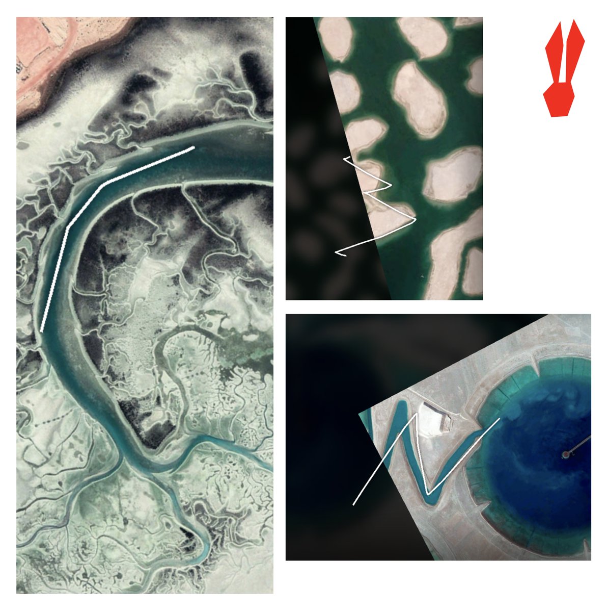 thefumbleducks's tweet photo. A playful way to navigate satellite imagery – Explore the diverse beauty of our planet's patterns. Can you find shots without human footprint?

https://t.co/1JwpFROc8k https://t.co/DMnxuVGQRR