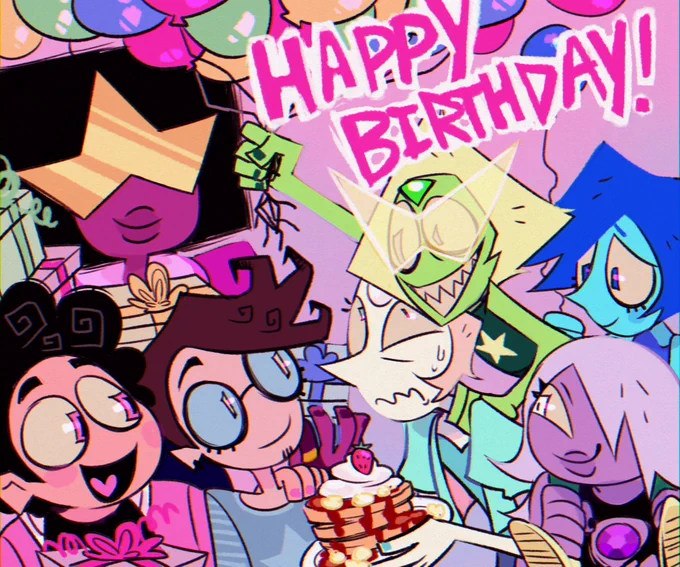 Happy Birthday to my incredible friend @GabArts_ !! Please go love and appreciate his cute art!
#StevenUniverse 