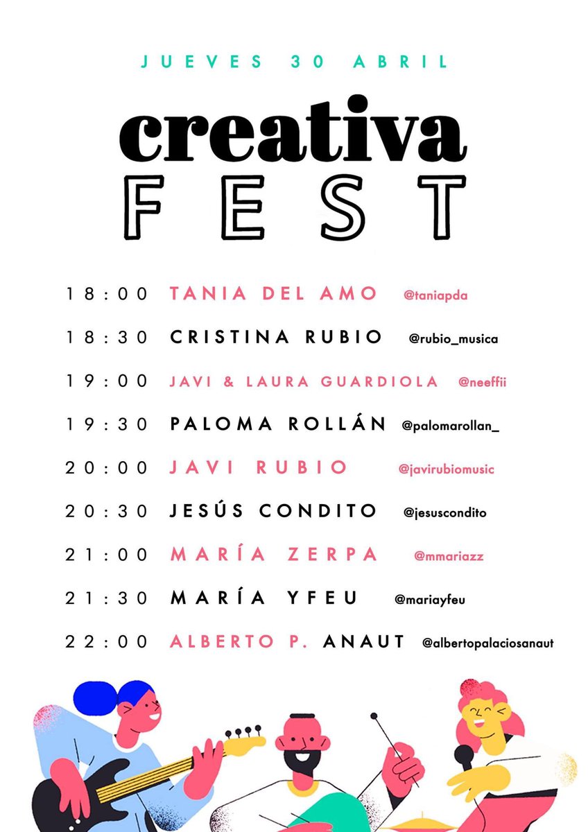 musicacreativa's tweet photo. Para celebrar el #DíaInternacionalDelJazz arranca el primer #CreativaFest con conciertos en directo de estudiantes, profesores y alumni desde #Instagram https://t.co/zPlLf7G2HF 🎉 https://t.co/wKcOFKYb0Z