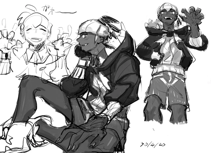 寝るタイミング逃したのでkbnさん落書き 