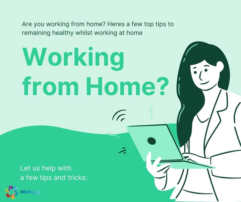 Wellbeing4Uuk's tweet photo. Are you working from home? Heres a few top tips to ensure you are remaining healthy whilst working during these unprecedented times. 

https://t.co/K9i4UlCsyG

Most importantly #StaySafe https://t.co/K7NVqN1m0a