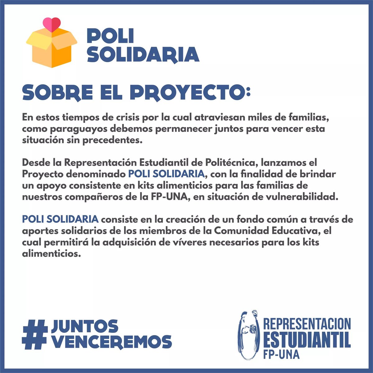 imheurich's tweet photo. COMIENZO DEL ESPACIO PUBLICITARIO
Nuestros amigos (o no tan amigos) de politécnica están haciendo una campaña POLISOLIDARIA para recaudar fondos, sería genial que si está en el alcance de ustedes puedan donar aunque sea un poquito ❤️ (igual nomás si votan por FADA😂🌚) https://t.co/xLtCgDynxH