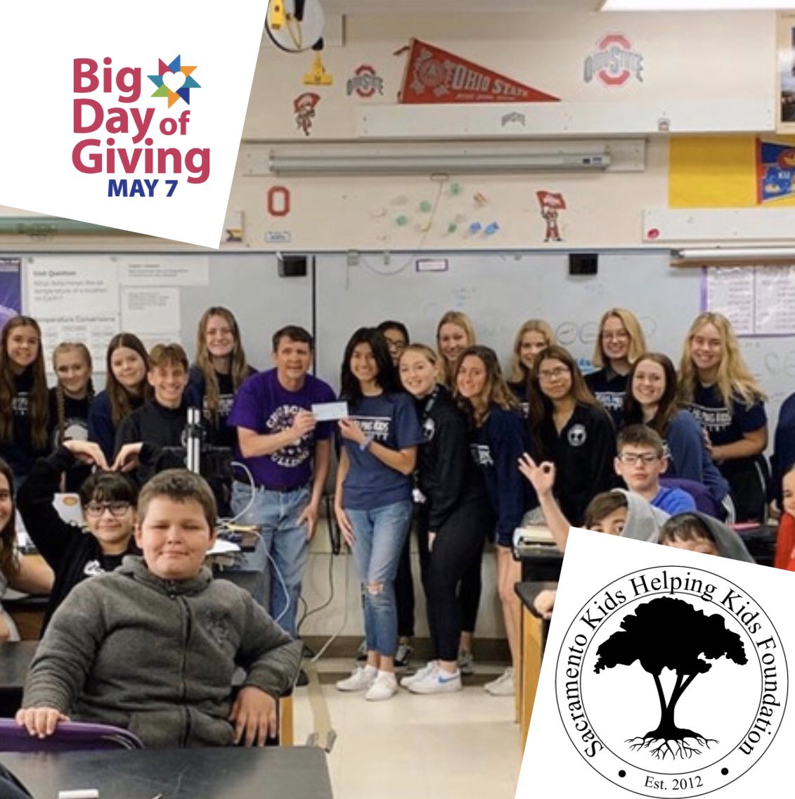 bigdayofgiving.org/kidshelpingkid… Schedule your donation for the Big Day of Giving on May 7th! Our Grant and Aid program is necesssary so that we help the individuals and groups with more unique situations and apply a portion of our funds to special causes in the Sacramento community!
