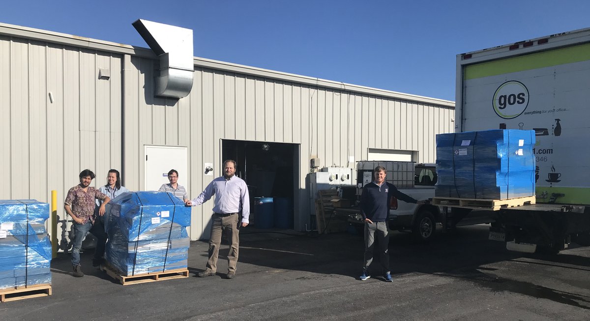 tweet_gos's tweet photo. With the help of Birds Fly South, GOS, and weeks of hard work by Parimer's staff; over 6,000 bottles of FDA registered Gel Hand Sanitizer has been manufactured and shipped from the Upstate of South Carolina. These pallets are on their way to the health workers of Prisma Health! https://t.co/GXGbcRBEz4