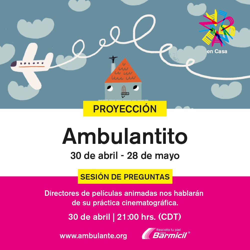 Ambulante's tweet photo. Próxima función: ¡Ambulantito!
🎈

Recuerda que a partir de mañana la programación de nuestra sección de cine dedicado a los niños estará disponible de manera ilimitada durante todo el Festival.

Consulta los títulos aquí: https://t.co/QyV3RZmznT

#AmbulanteGiraContigo https://t.co/pp9mrD95e5