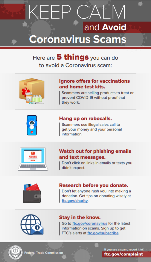 PSEGLI's tweet photo. ⚠️We're seeing an uptick of #scams related to #COVID19. Remember, we've temporarily suspended all shut offs & would NEVER call demanding personal information or immediate payment via gift cards. Stay in the know w/these tips from @FTC. #StopScams #UUAS #PoweringThruTogether https://t.co/yZMux7PKcT