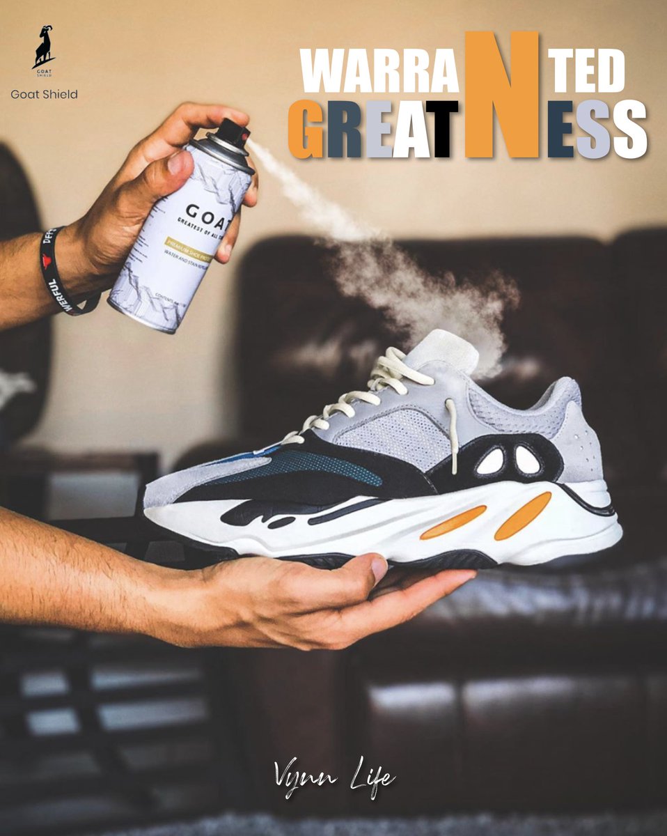 VynnLife's tweet photo. There's no better time than now to make sure your kickz are cleaned, and when your cleaning you might as well clean like the G.O.A.T. Shop with Goat Shield today 
https://t.co/2w3QTsVcAi
#VynnLife #sneakerheadlife #sneakerhead #sneakerheadjakarta #SneakerheadGermany https://t.co/ME7pv9YOcU