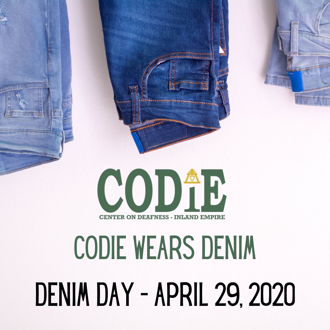 CODIE Wears Denim in support of survivors.  #denimday #denimday2020 #endsexualviolence #endsexualassult #codie_riv