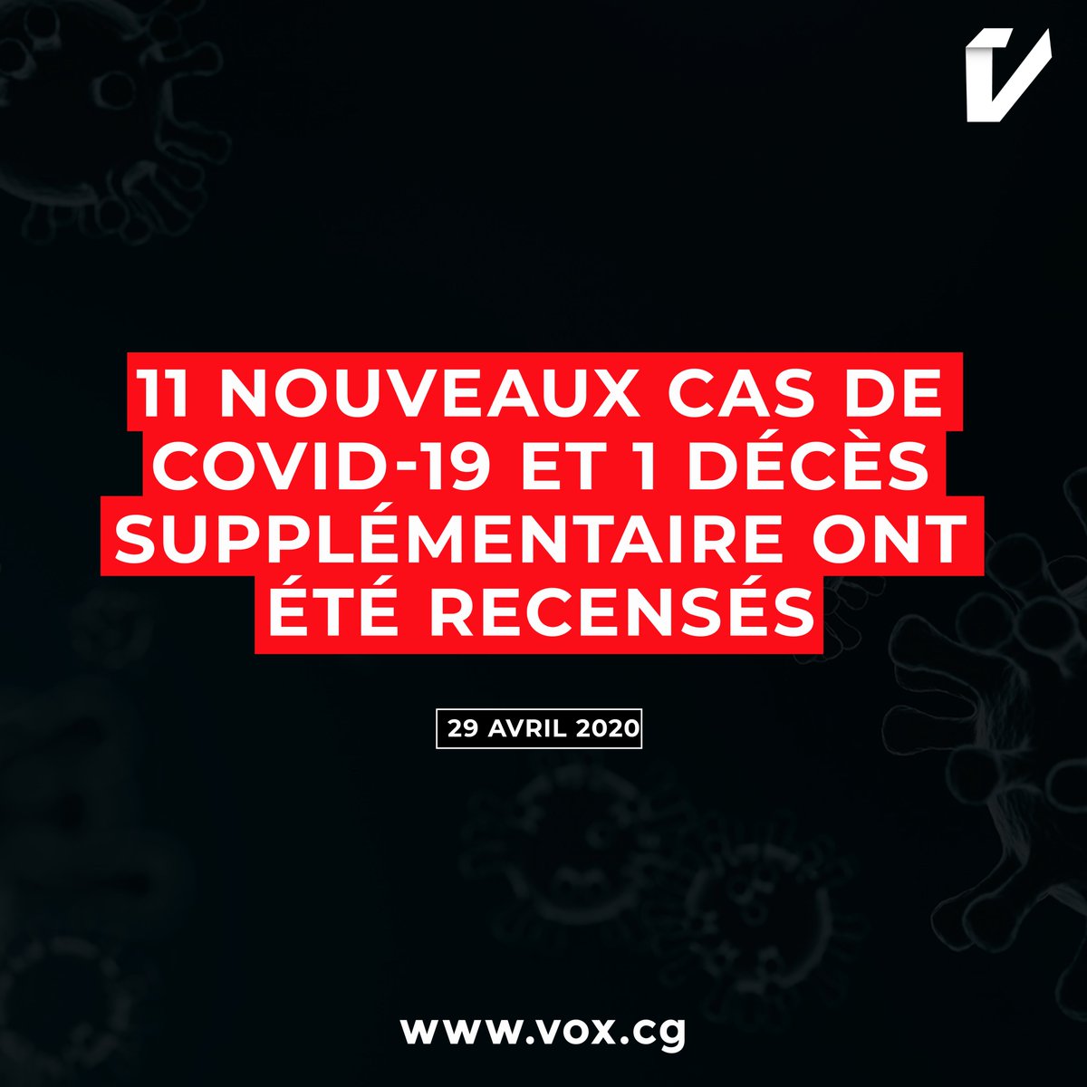 voxcongo's tweet photo. 🔴 URGENT : Le ministère de la Santé vient de communiquer un nouveau bilan du #Covid19AuCongo. Il y a désormais un total de 220 cas et 9 décès. https://t.co/QzagyR30mU