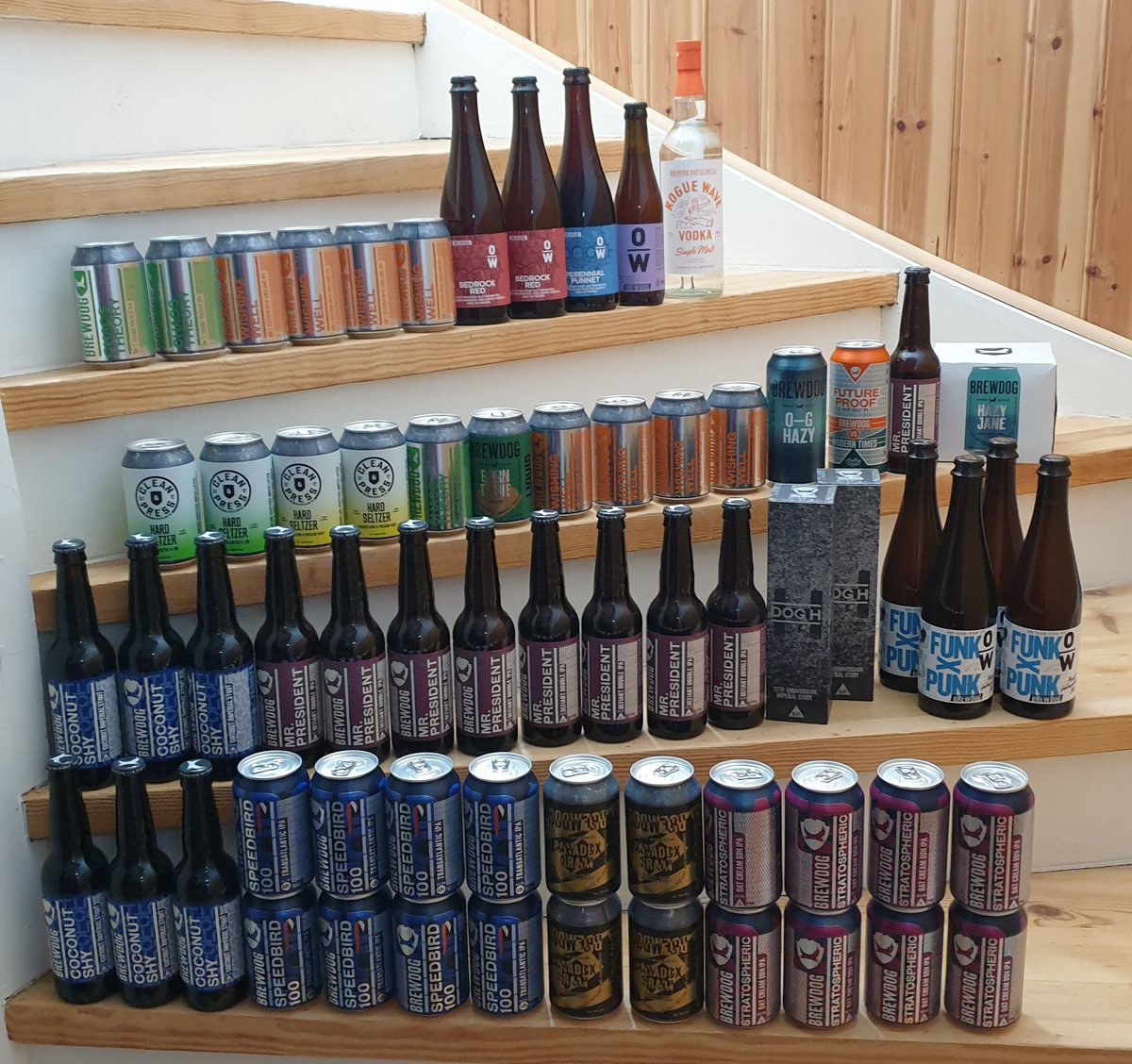 LilQuatchi's tweet photo. Thanks for the delivery @BrewDogShop!
Stairway of heavenly beers!
#craftbeer #equitypunks
@BrewDogDistilCo @BrewDog @BrewDogJames @MartinDickie https://t.co/SusZdbpysJ