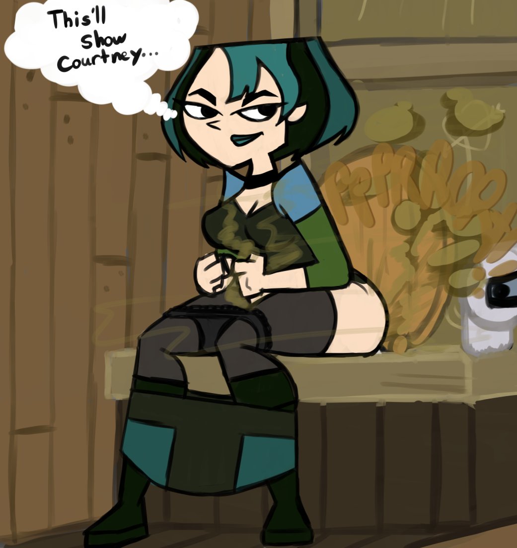 LewdPunch on Twitter: "What did she do tho?🤔#totaldrama #gwen #toilet  #fart #fetish #girlfarting… "