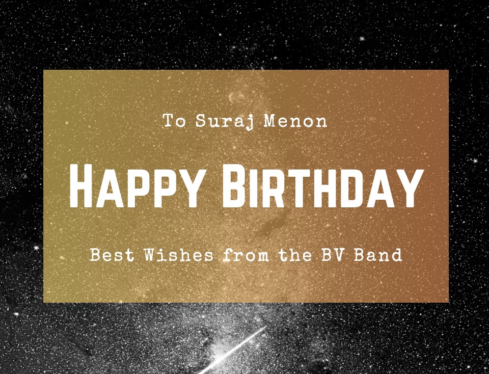 BVTigerBand's tweet photo. Happy Birthday Suraj! Thank you for your many years of dedication to band. Have an excellent birthday! 🎁🎈🎉 https://t.co/ZNCivWR78Q